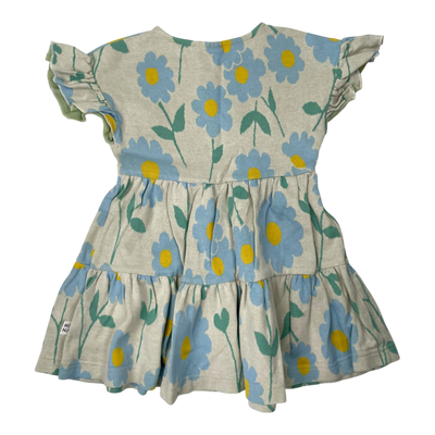 Mainio jacquard dress, flowers | 86/92cm