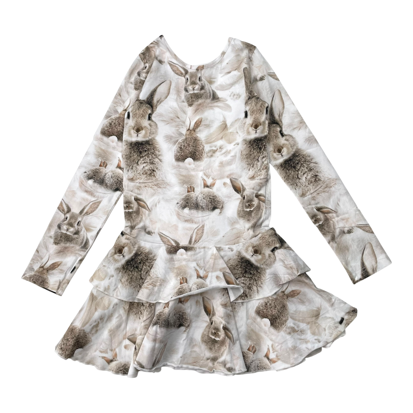 Gugguu frilla dress, bunny | 134cm