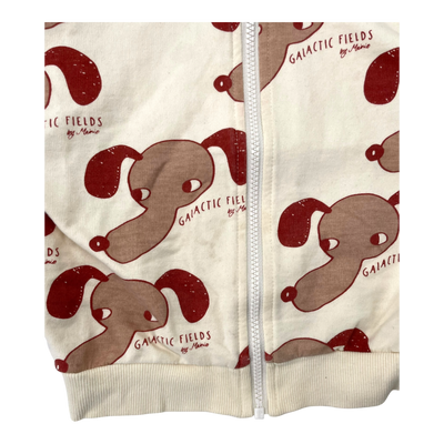 Mainio zipper hoodie, dog | 98/104cm
