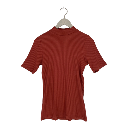 Toive rib t-shirt, mahogany | woman L
