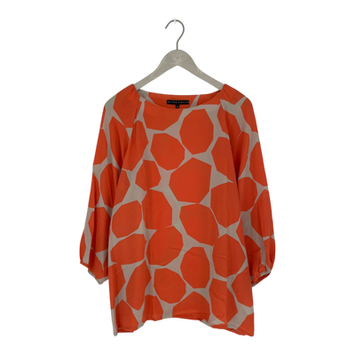 Ritva Falla silk shirt, geometric | woman XL