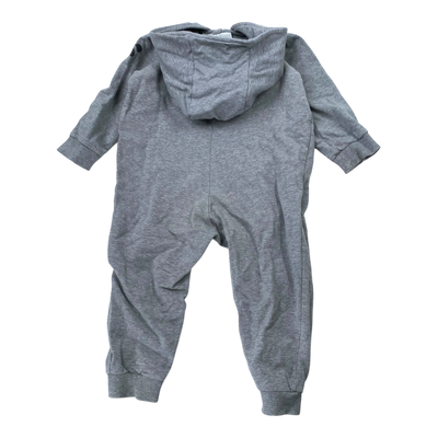 Mini Rodini sweat jumpsuit, grey | 80/86cm