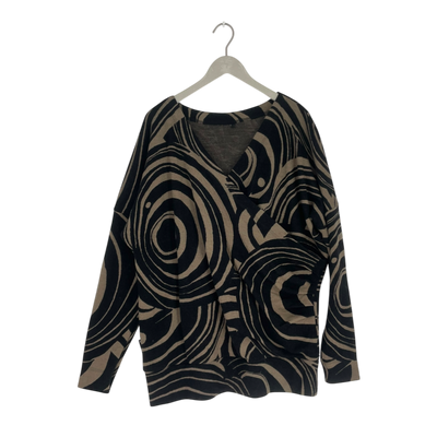 Ommellinen merino shirt, black | woman 3XL