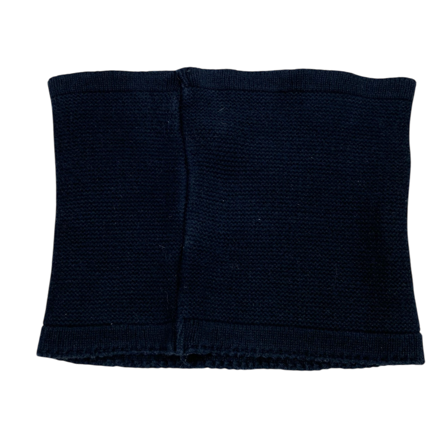 Metsola knit cotton tube scarf, black | onesize