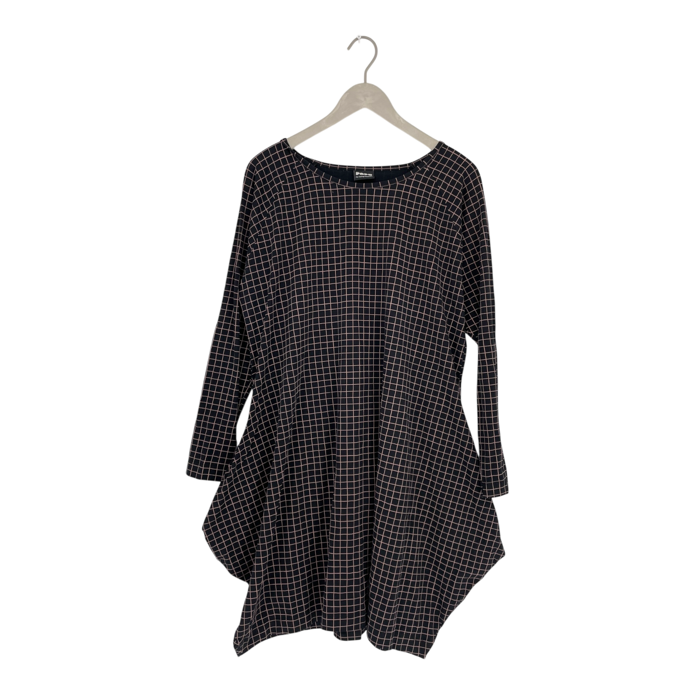 Papu kanto dress, pink grid | woman 2XL