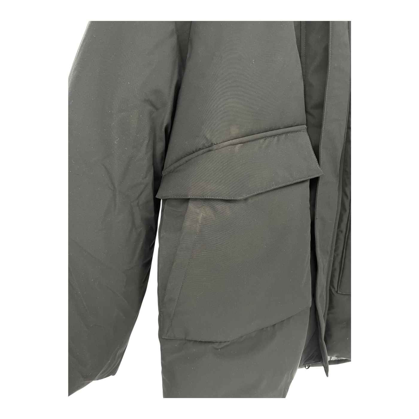 Embassy of Bricks and Logs haddock parka jacket, black | unisex L