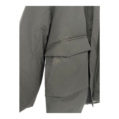 Embassy of Bricks and Logs haddock parka jacket, black | unisex L