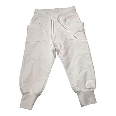 Gugguu sweatpants, white | 86cm