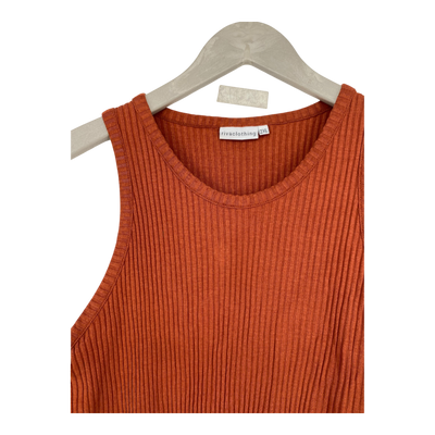 Riva Clothing rib tank, mahogany | woman 2XL