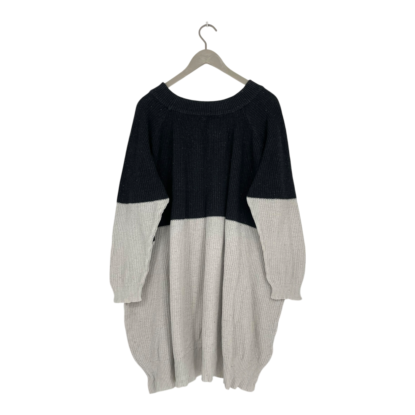 Papu patent knit dress, black/white | woman M/L