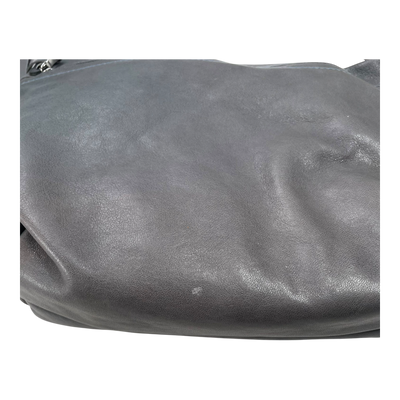 Harold's Bags leather nabuku shoulderbag, grey