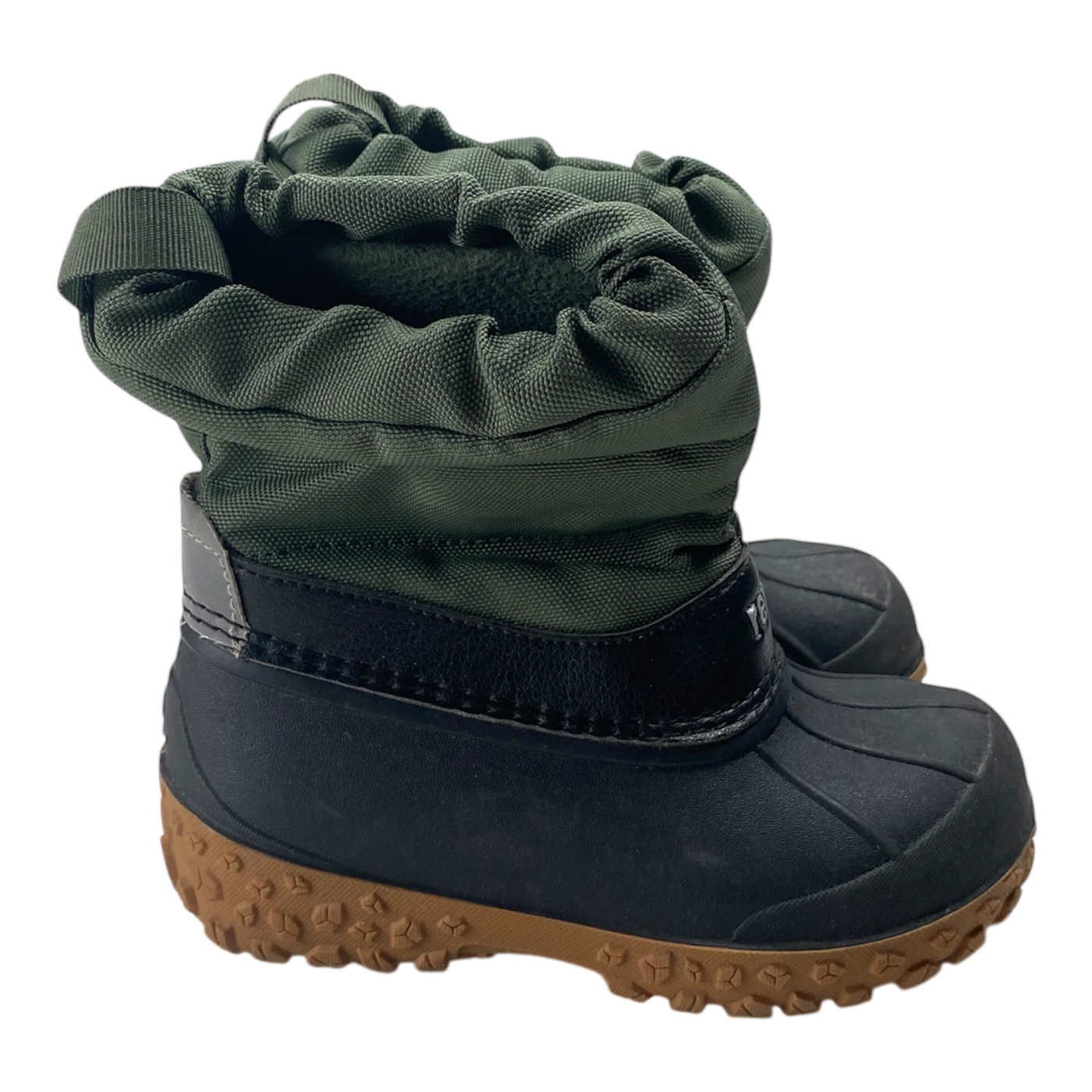 dark green duck boots