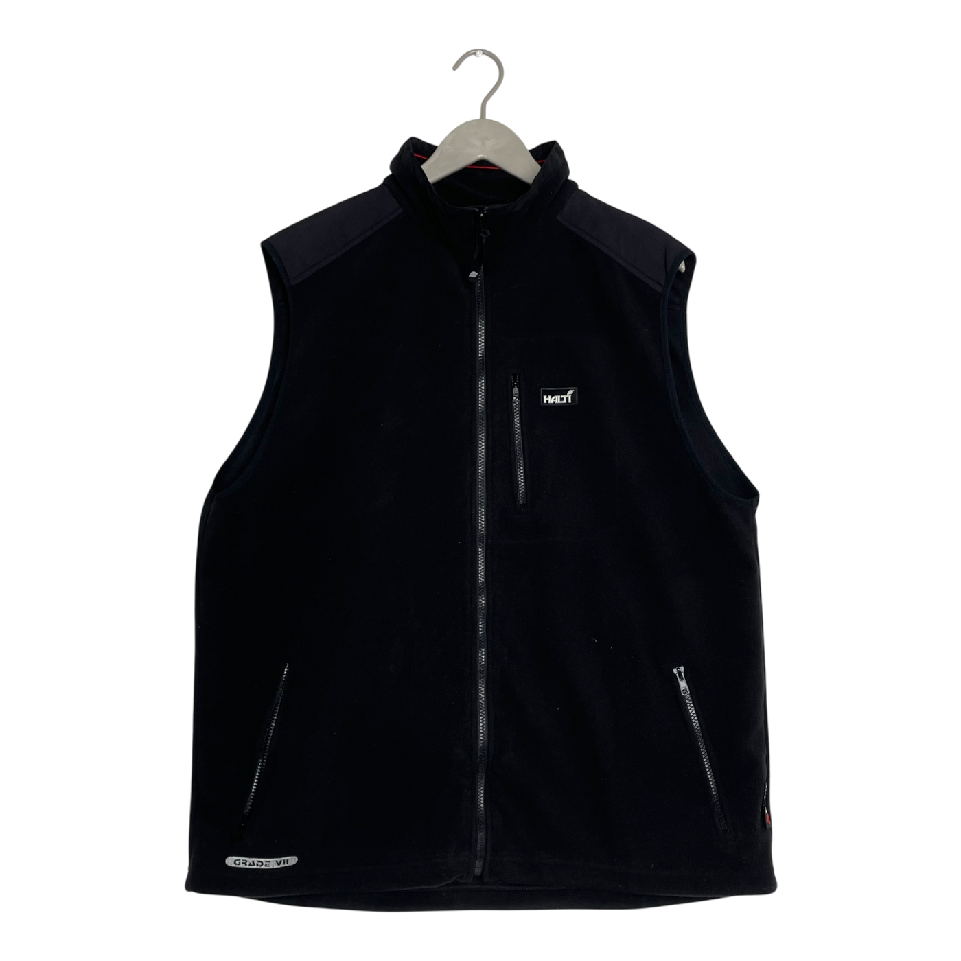 Halti fleece vest, black | man XXL