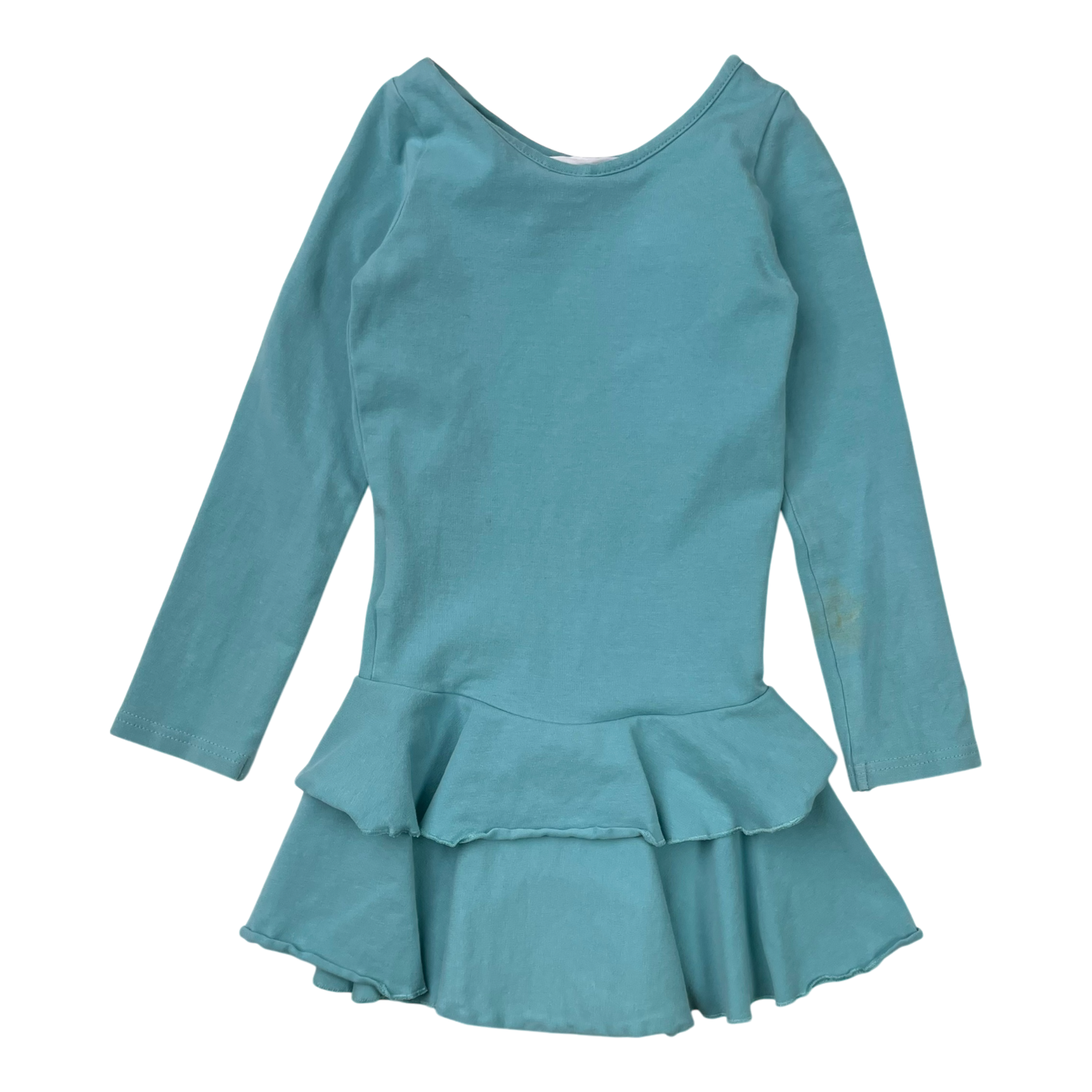 Gugguu frilla dress, turquoise | 92cm