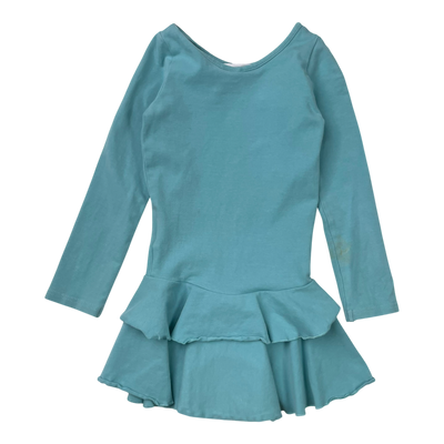 Gugguu frilla dress, turquoise | 92cm