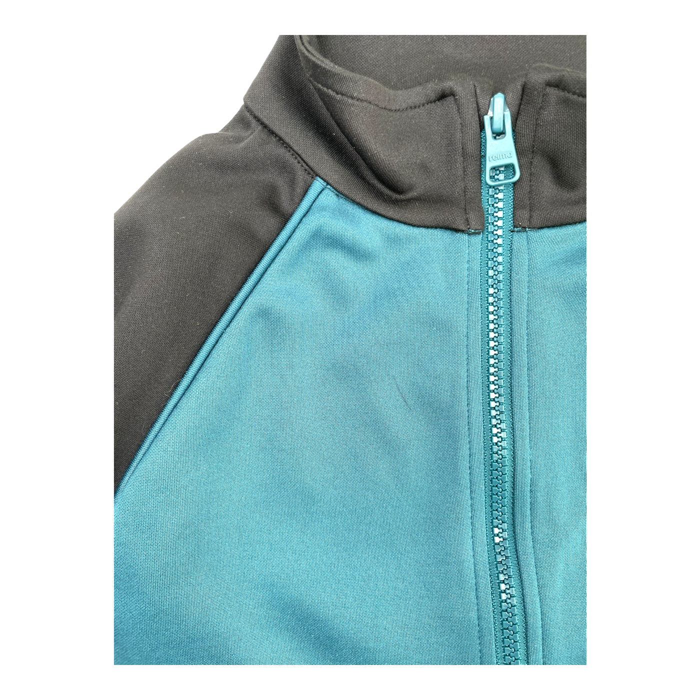 Reima verrari track suit jacket, black/ teal | 134cm