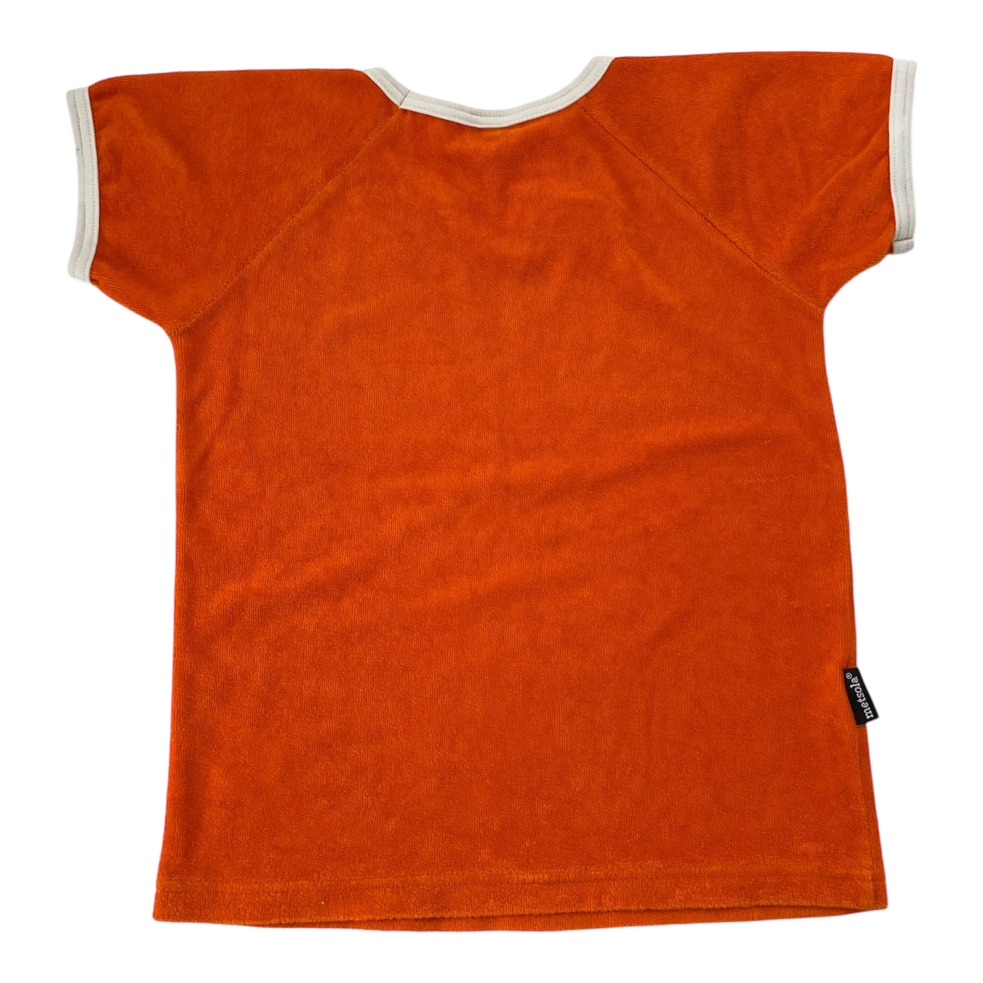 Metsola terry t-shirt, fire orange | 122cm
