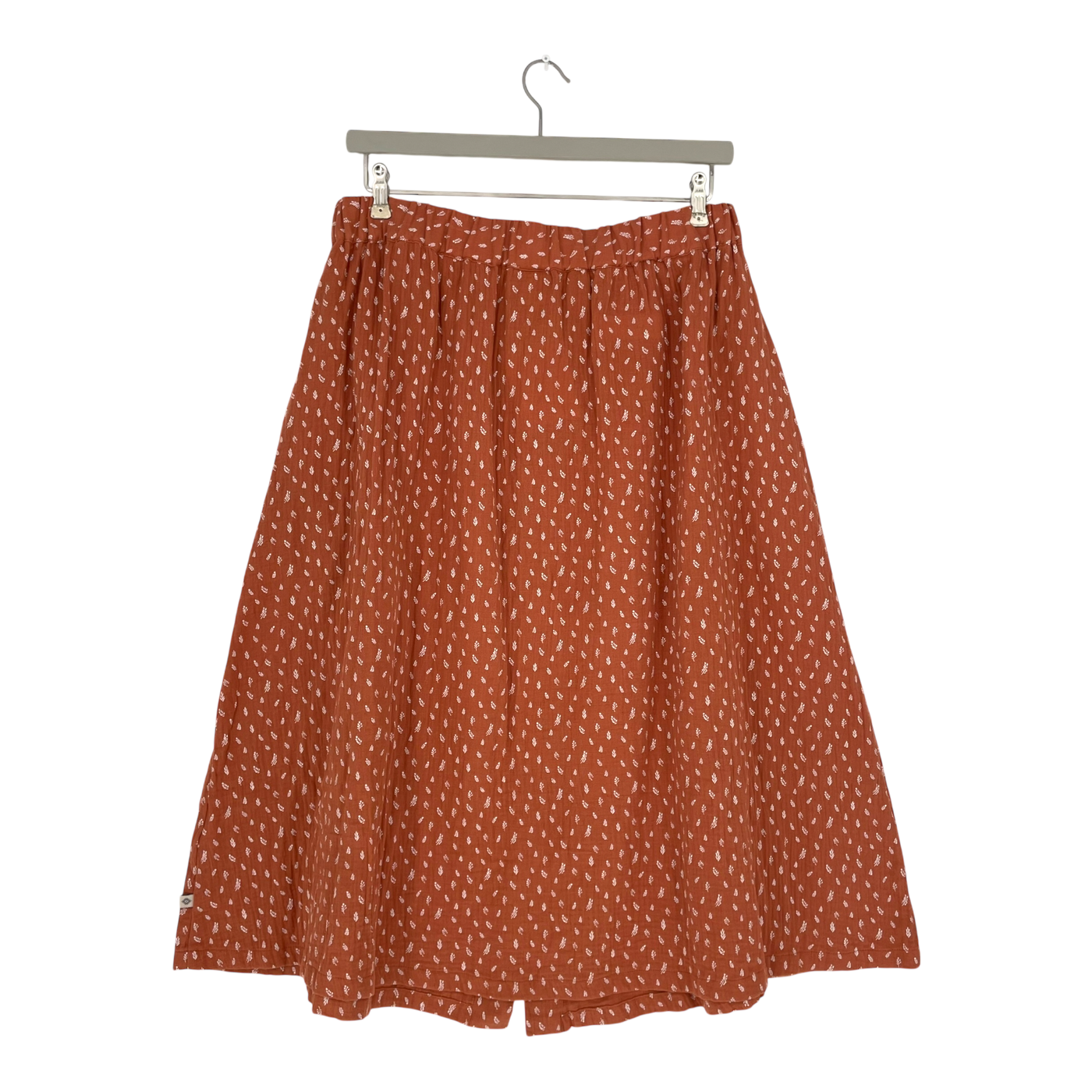 Kaiko muslin button skirt, vintage leaf | woman XL