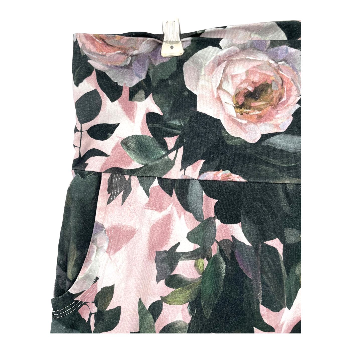 Ommellinen cropped harem pants, roses | woman 3XL