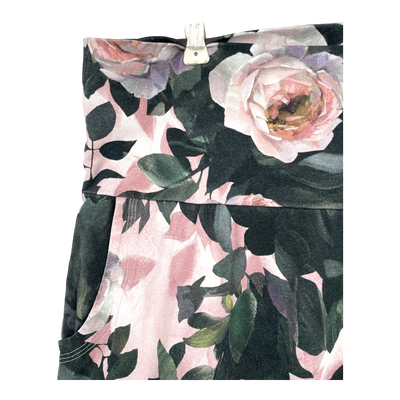 Ommellinen cropped harem pants, roses | woman 3XL