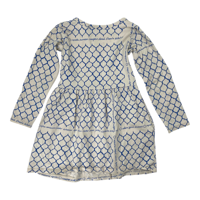 Mini Rodini dress, blue/cream | 104/110cm