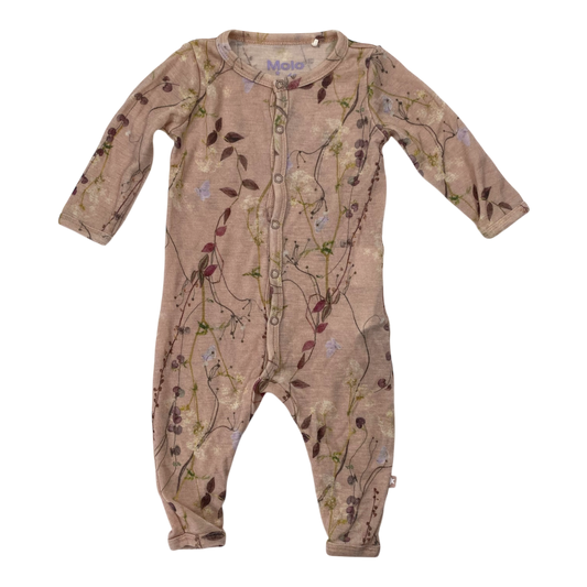 Molo Merino Jumpsuit, Blumen | 62 cm