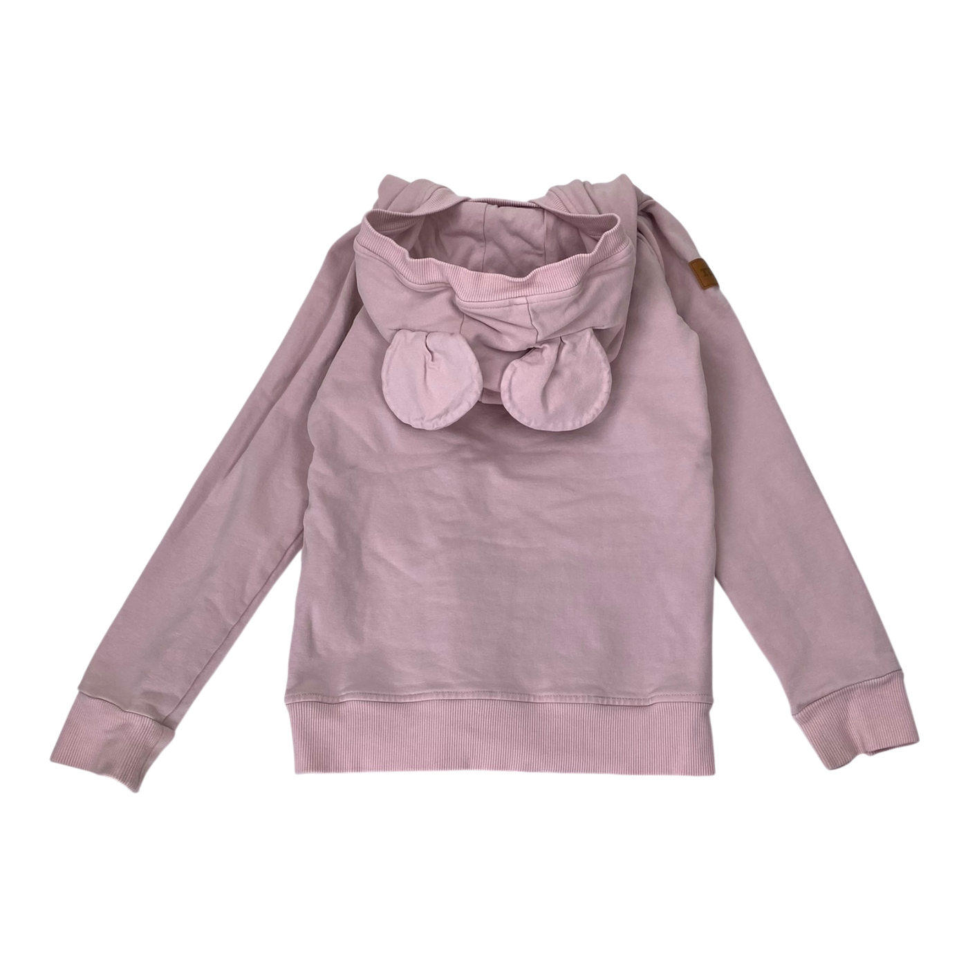 Metsola bear ear hoodie, pink | 122/128cm