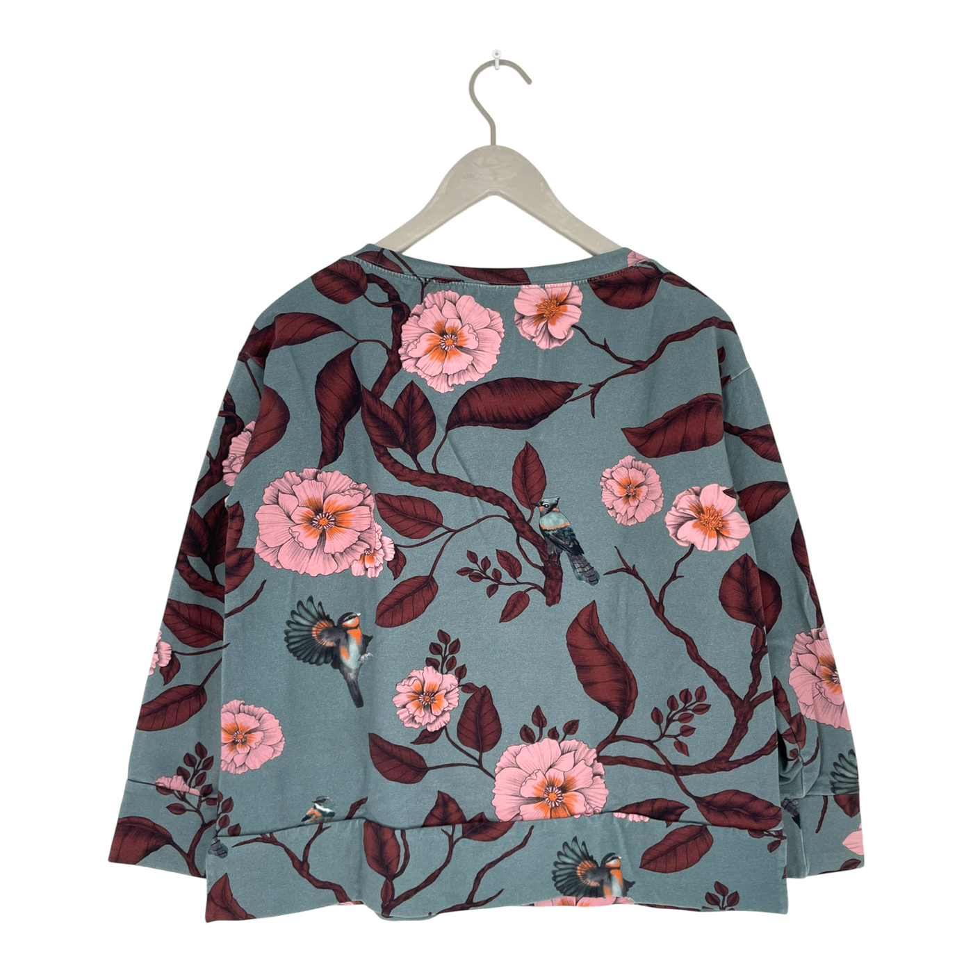 Blaa sweatshirt, flowers | woman M