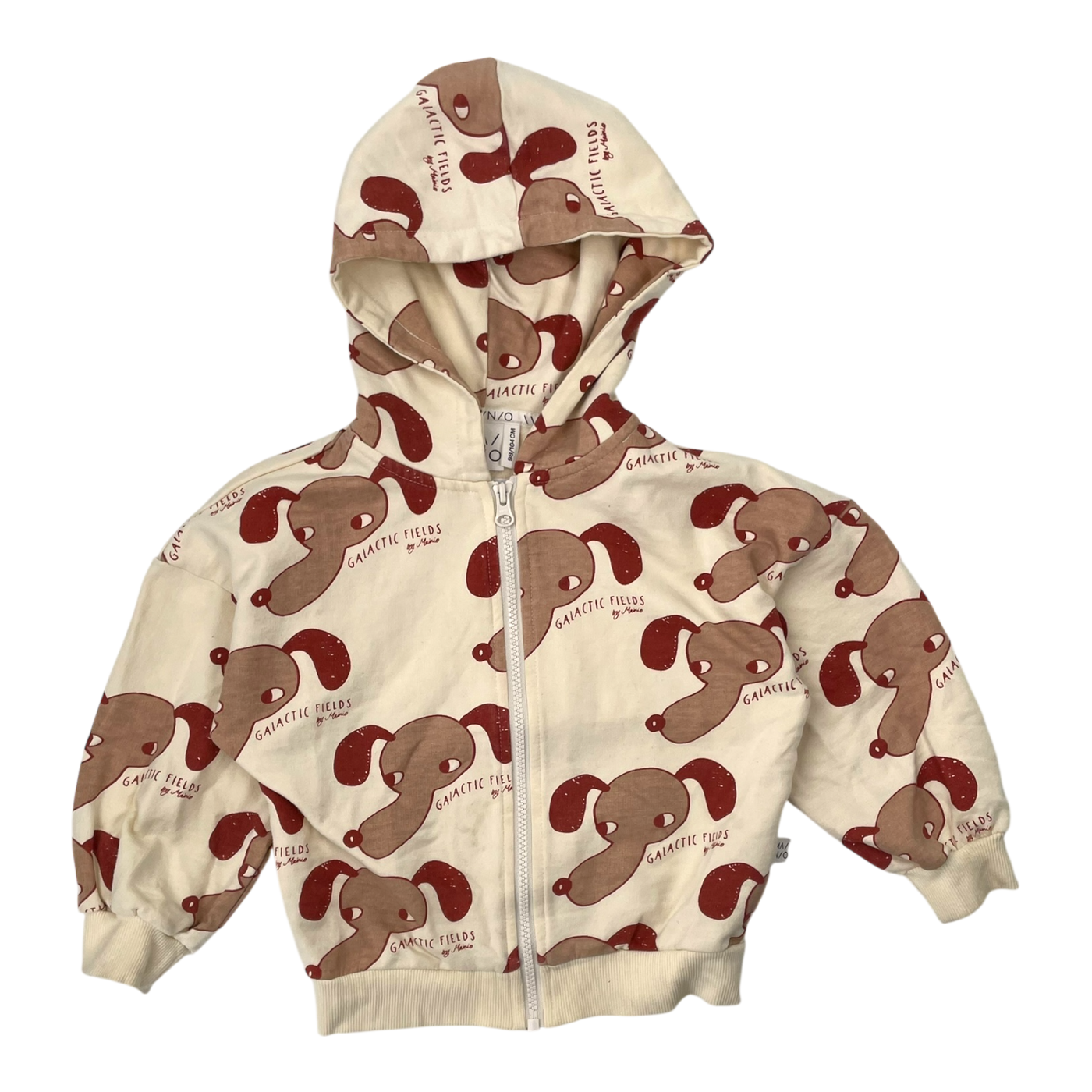 Mainio zipper hoodie, dog | 98/104cm