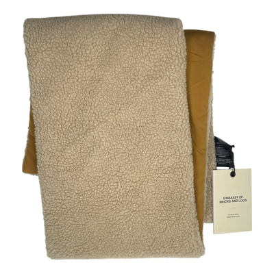 Embassy of Bricks and Logs bayonne sherpa scarf, beige