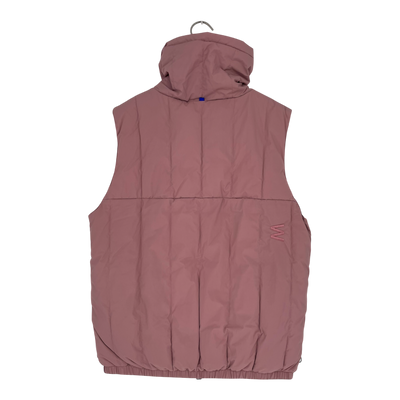 Embassy of Bricks and Logs Barrett puffer vest, mauve | woman S