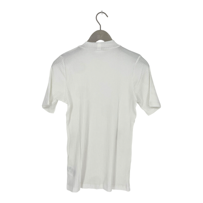 Toive rib t-shirt, white | woman L