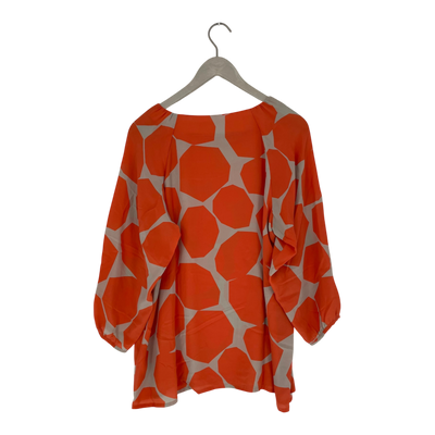 Ritva Falla silk shirt, geometric | woman XL