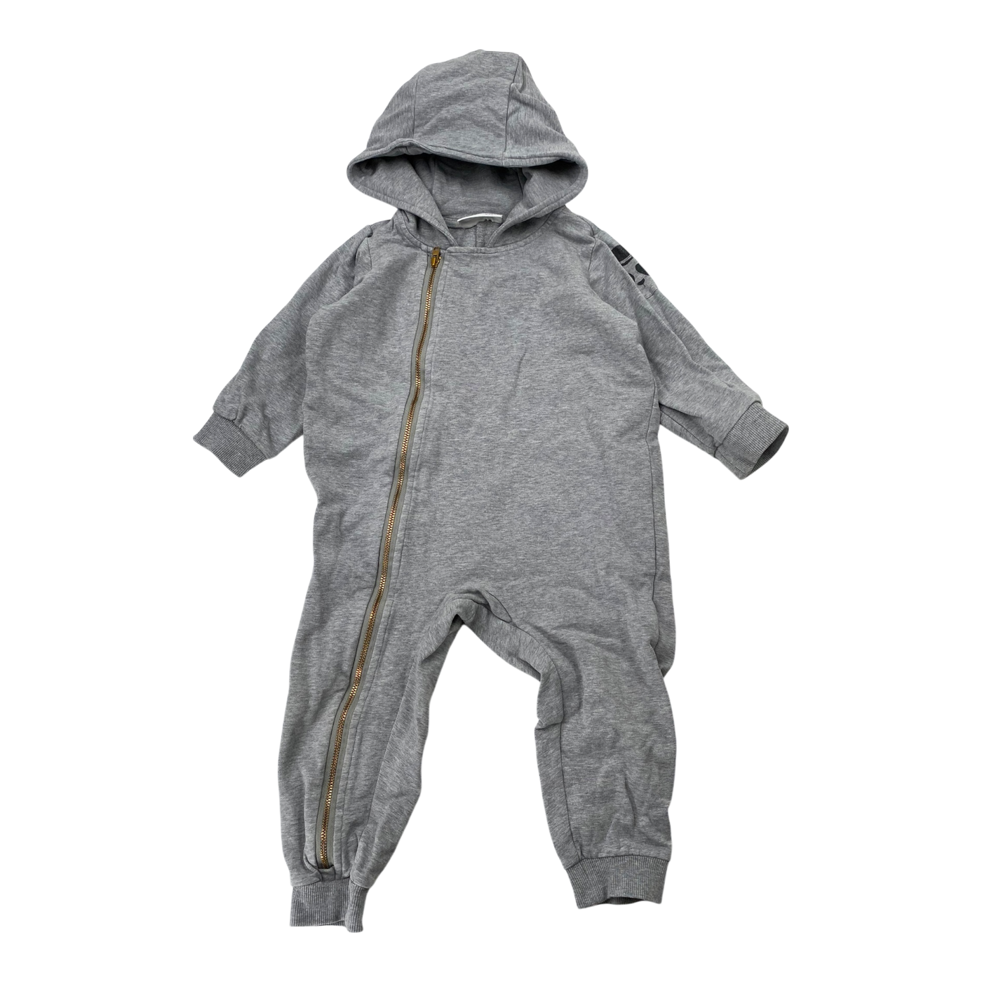 Mini Rodini sweat jumpsuit, grey | 80/86cm