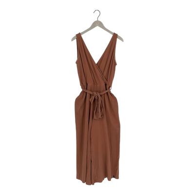 Kaiko wrap jumpsuit, caramel | woman L