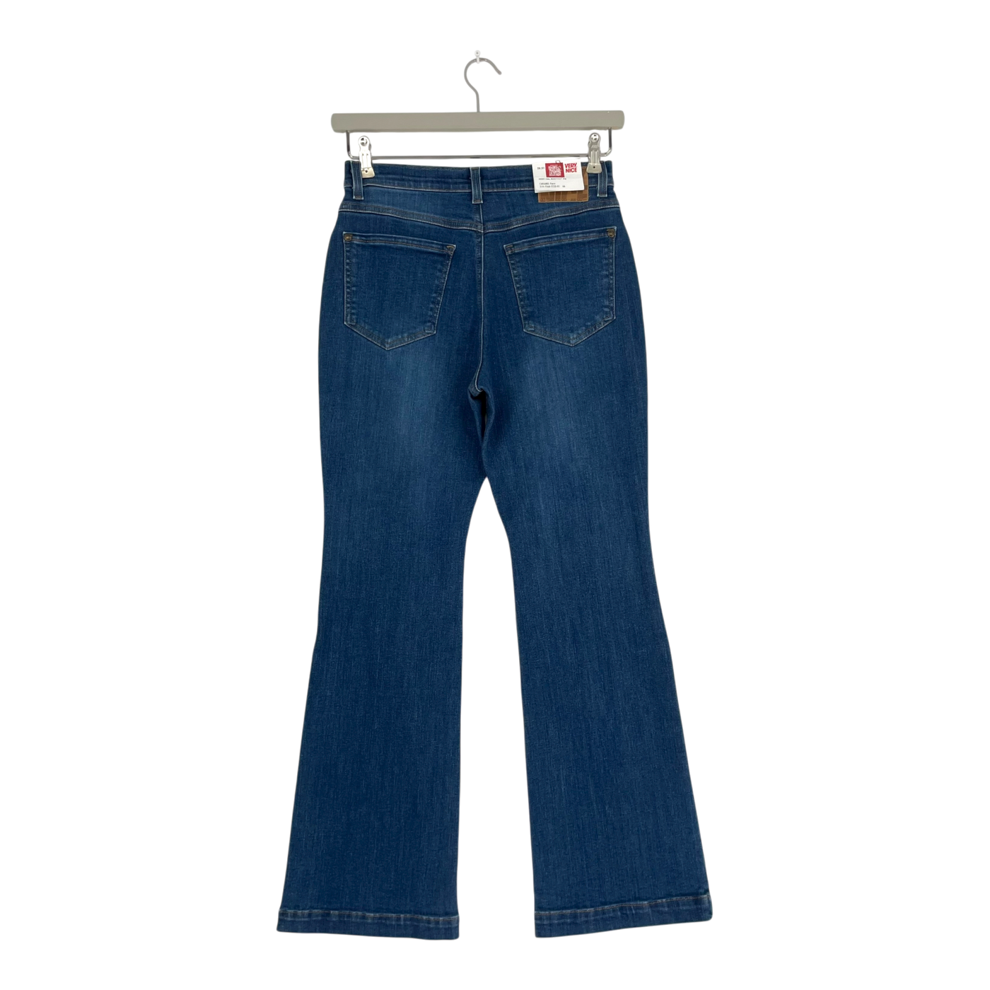 Very Nice caramel flare capri jeans, denim blue | W28 L31