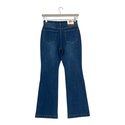 Very Nice caramel flare capri jeans, denim blue | W28 L31