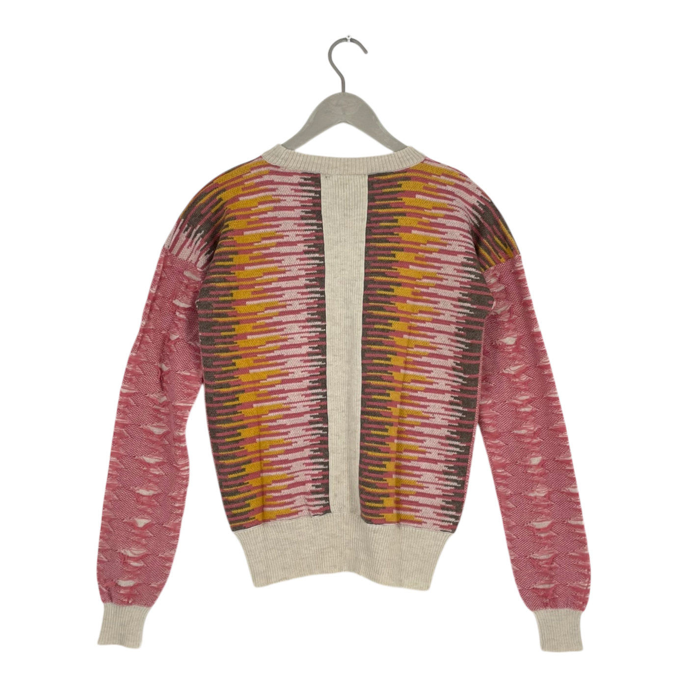 KARINFRAIDENRAIJ bello knitted sweater, multicolor/salmon pink | woman M