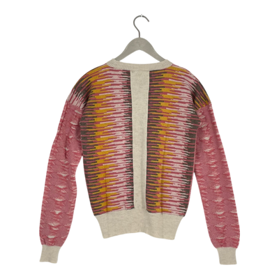 KARINFRAIDENRAIJ bello knitted sweater, multicolor/salmon pink | woman M