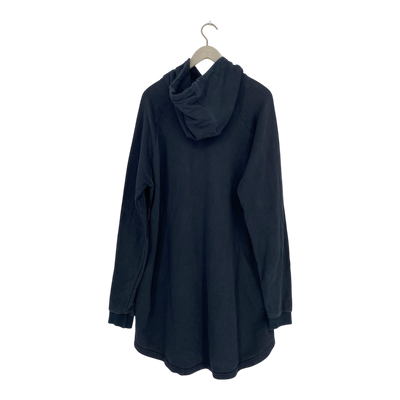 Riva Clothing long hoodie, black | unisex XL