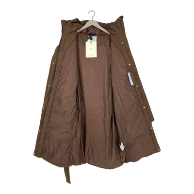 Embassy of Bricks and Logs asby puffer coat, brown | unisex S