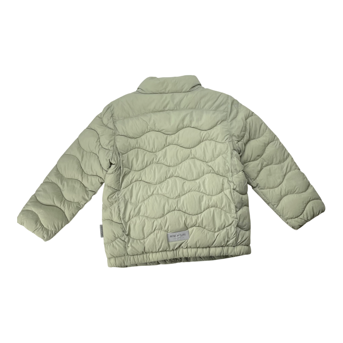 Mini A Ture matnava padded jacket, tea green | 104cm