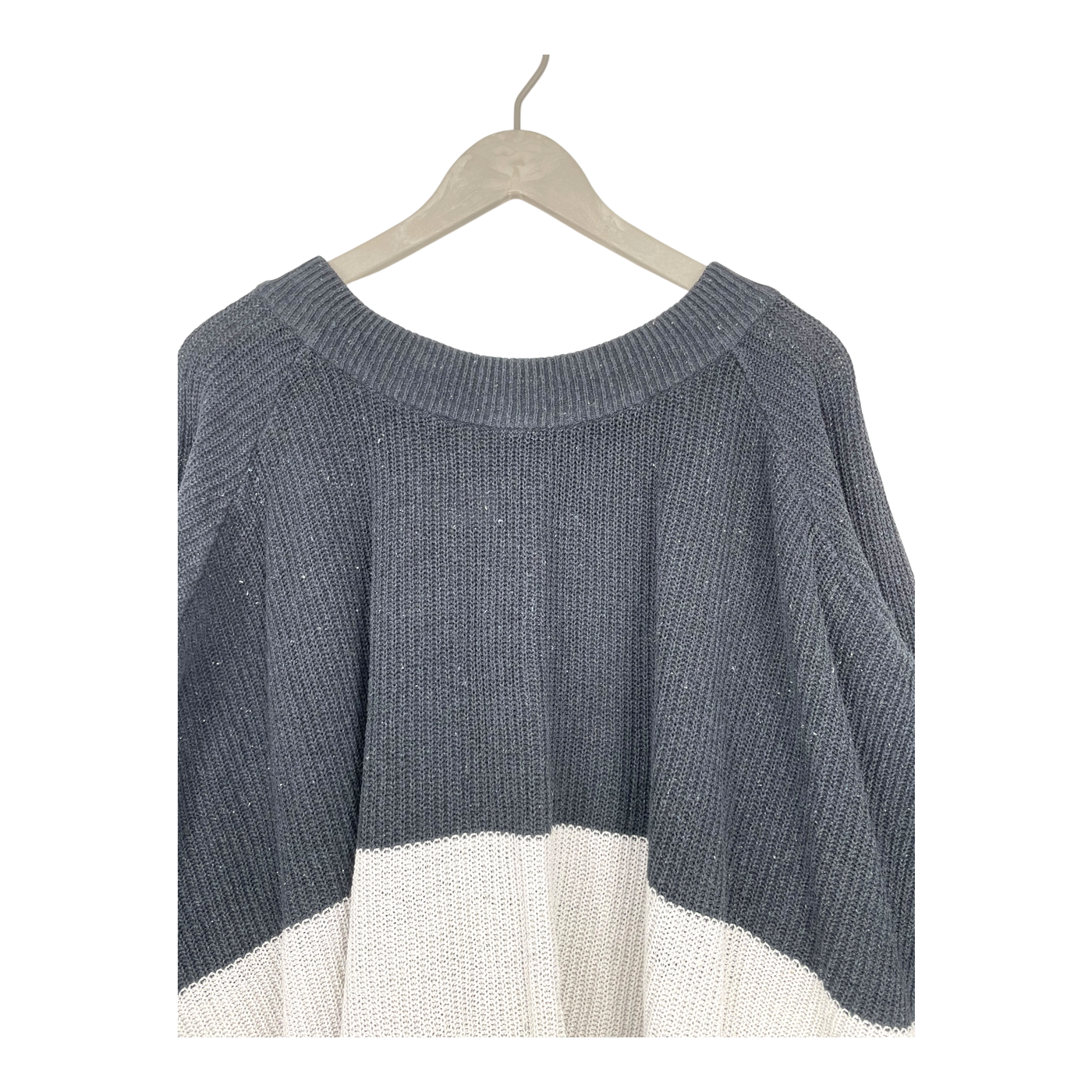 Papu patent knit dress, black/white | woman M/L