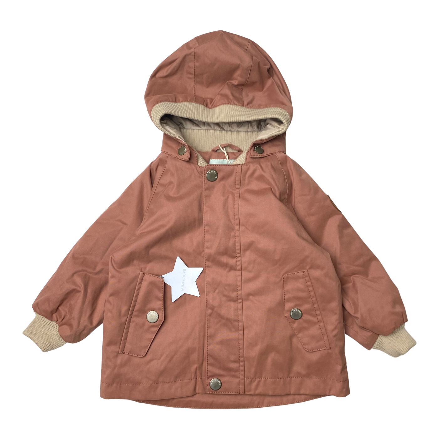 Mini A Ture wally midseason parka, wood rose | 74cm