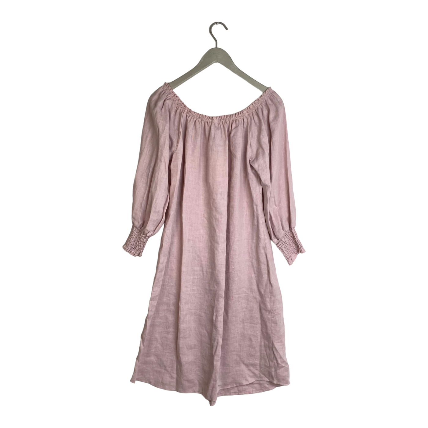 Bypias linen dress, rose | women M