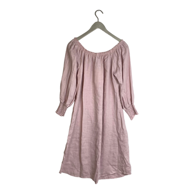 Bypias linen dress, rose | women M