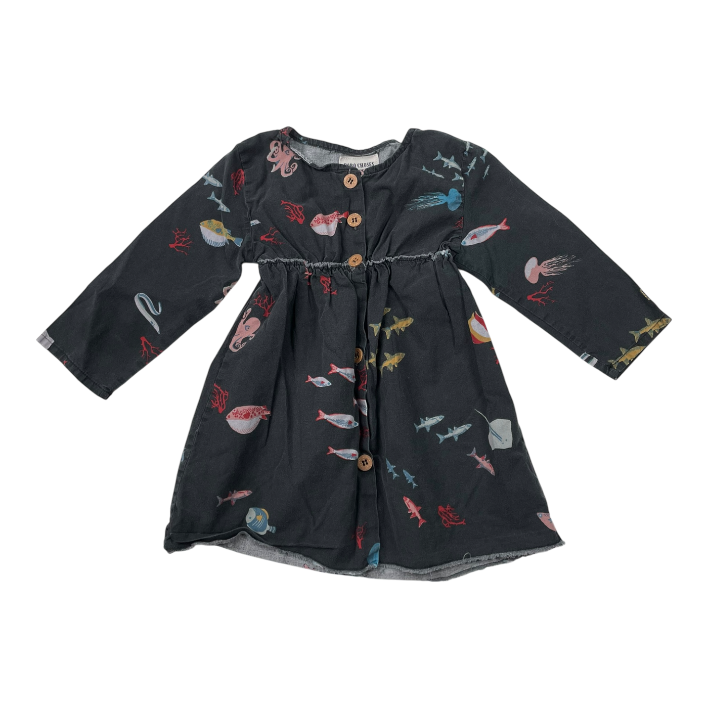 Bobo Choses woven dress, animals | 86/92cm