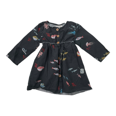 Bobo Choses woven dress, animals | 86/92cm