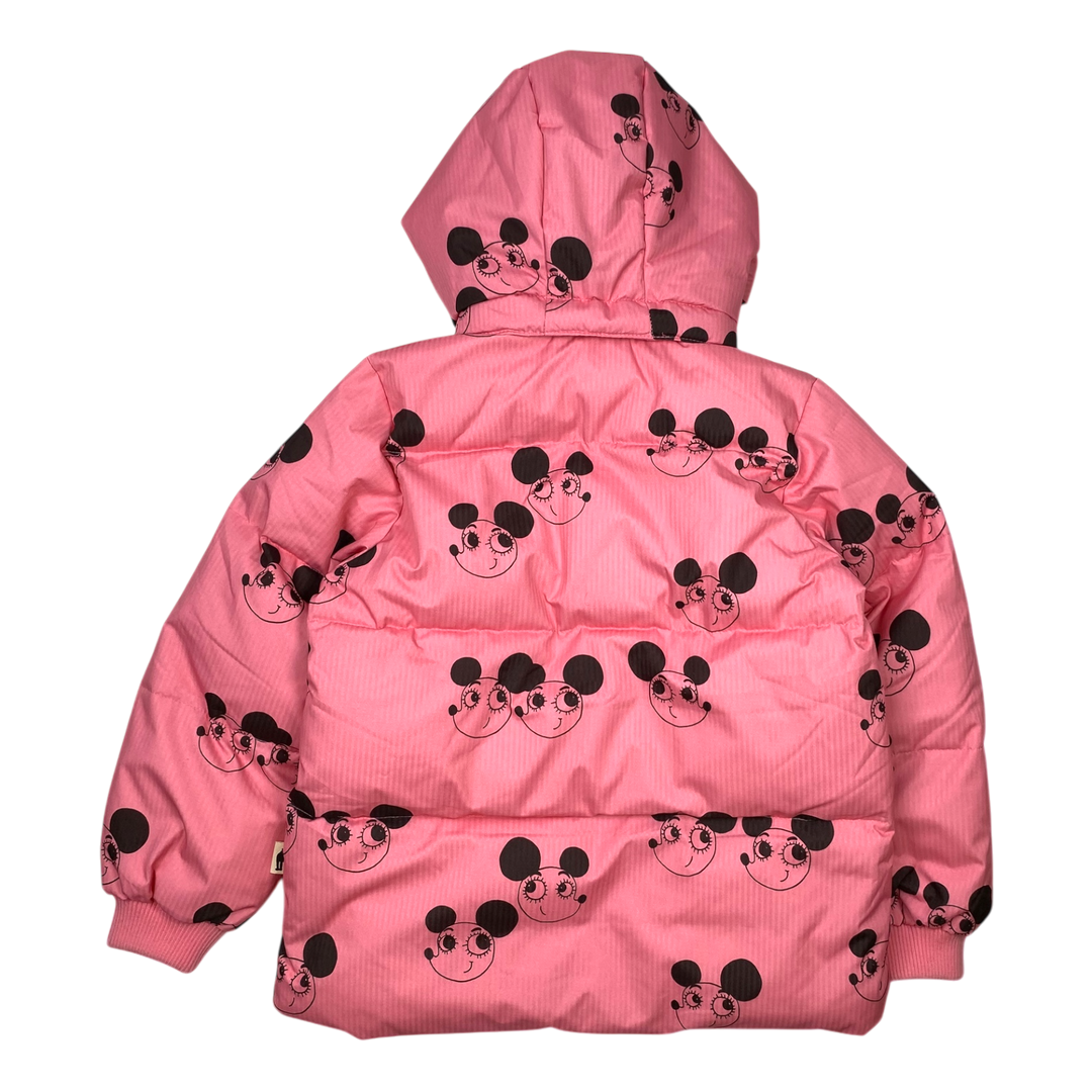 Mini Rodini puffer jacket, pink mouse | 116/122cm – Ninyes