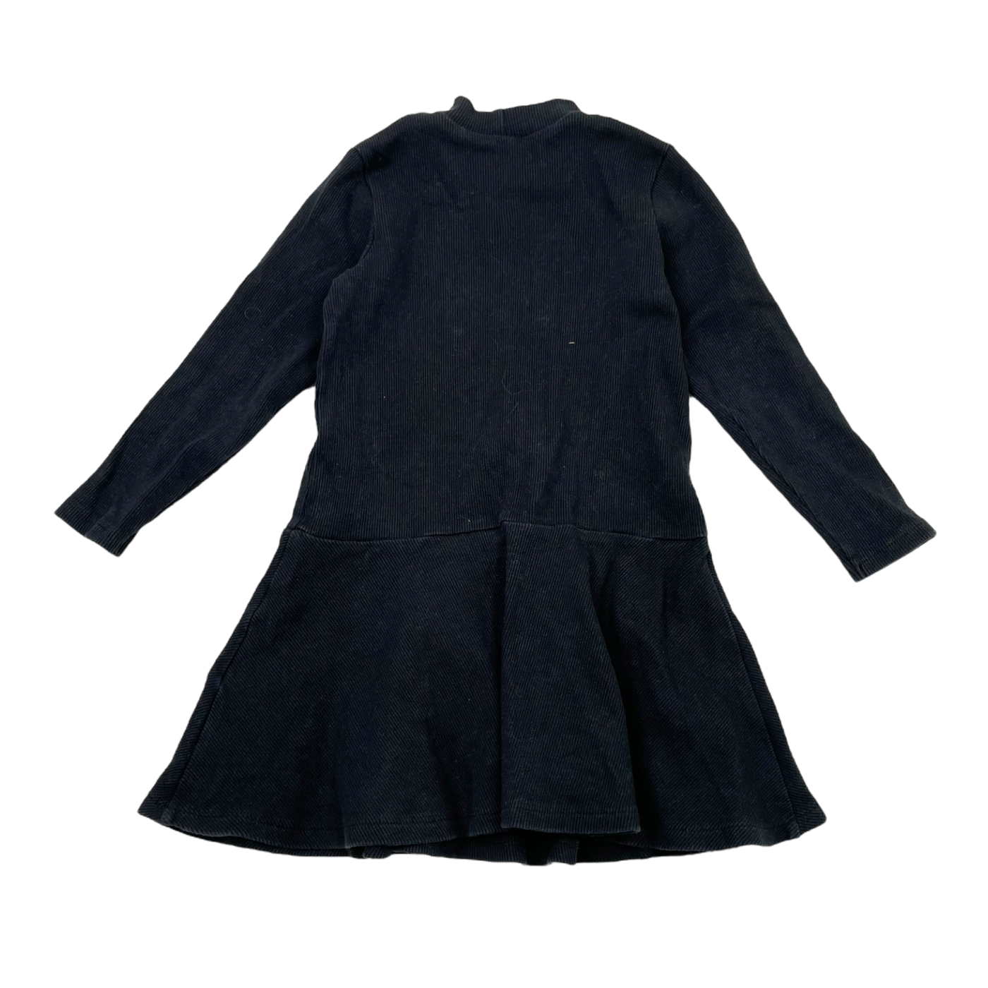 Mini Rodini rib dress, black | 92/98cm